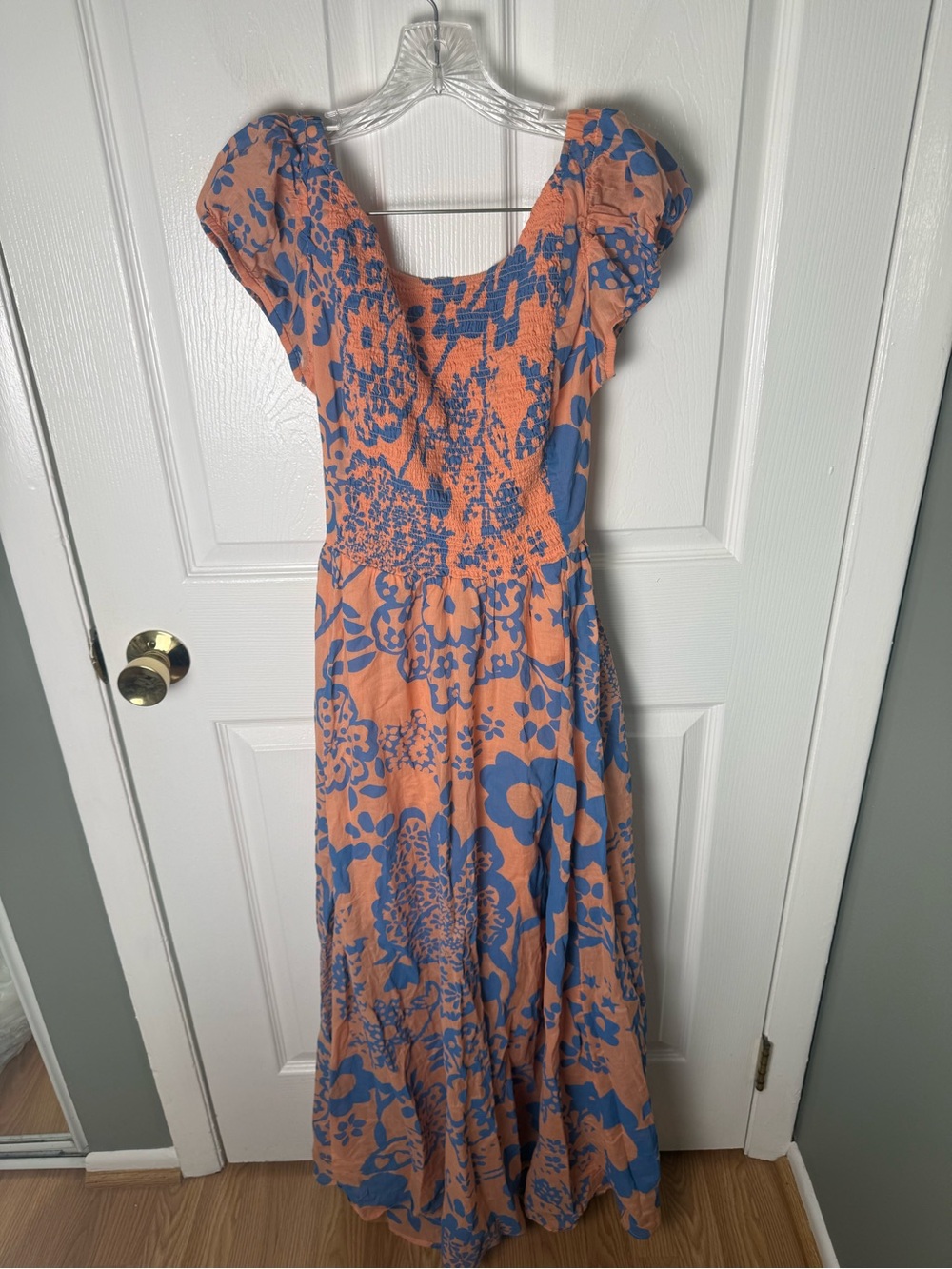 Free People Ultraviolet Maxi Dress in Pale Pink Combo S - Picture 2 of 8